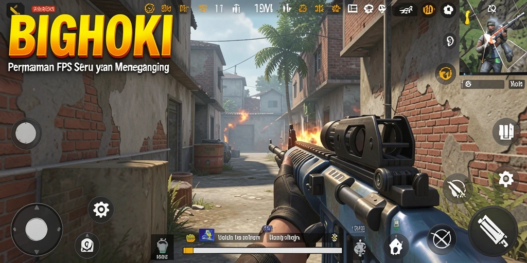 Gameplay BIGHOKI yang menegangkan dan seru.