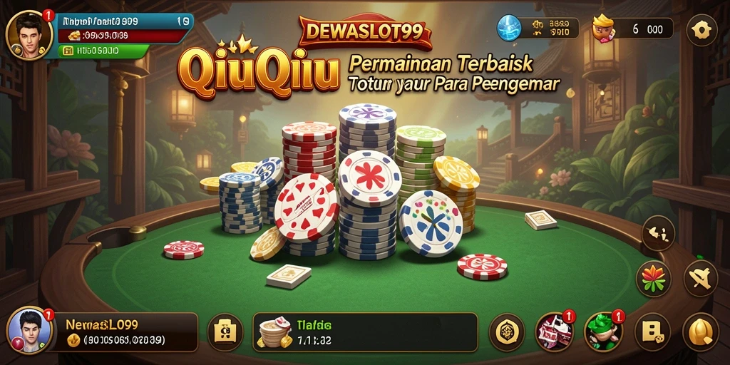 Tampilan menarik dari gameplay QiuQiu di DEWASLOT99.
