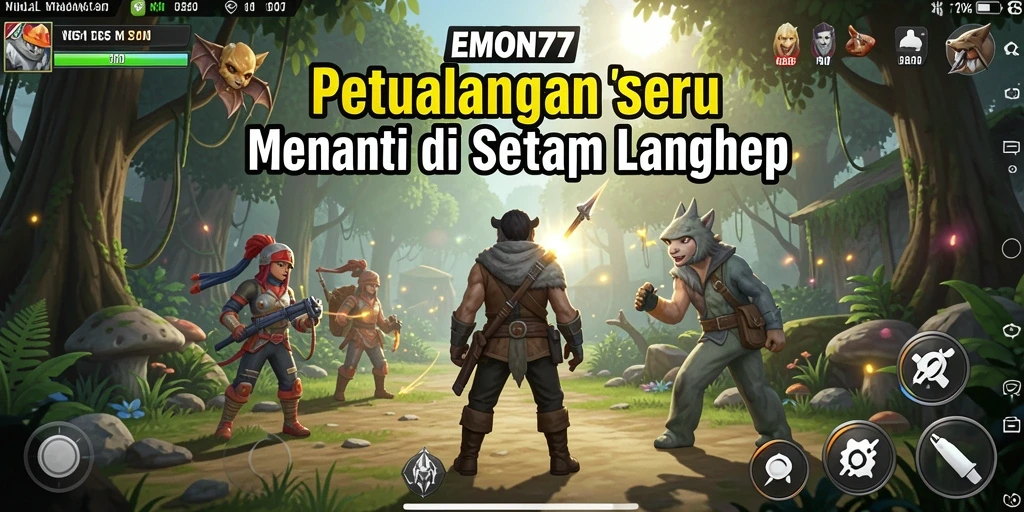 Gameplay EMON77 yang seru dalam petualangan menantang.