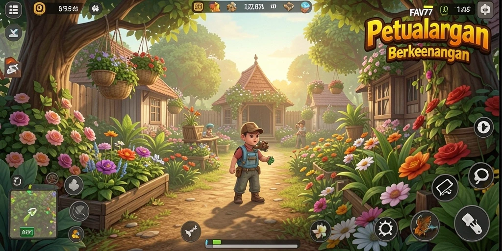 Gameplay menarik dari FAV77 menampilkan petani yang mengelola ladangnya.