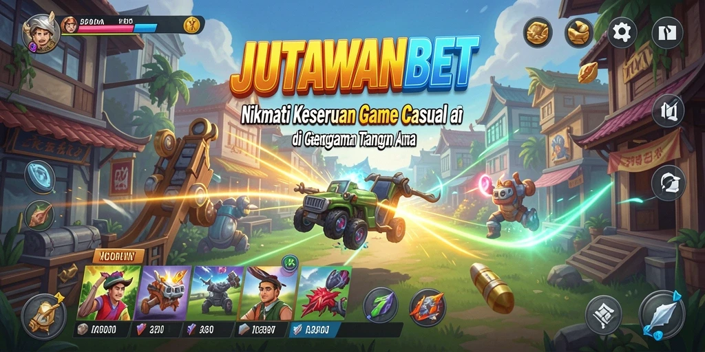 Tampilan menarik gameplay JUTAWANBET dengan elemen Casual.