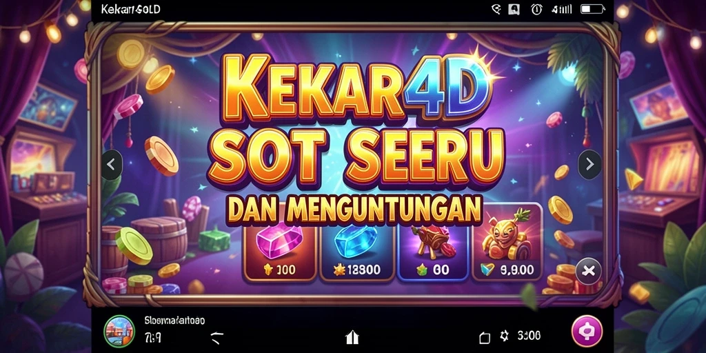 Tampilan gameplay KEKAR4D yang menarik dengan efek visual menawan.