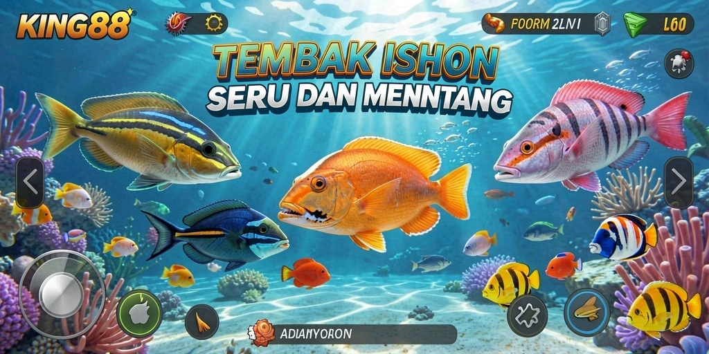 Tampilan gameplay KING88 yang penuh aksi Tembak Ikan.