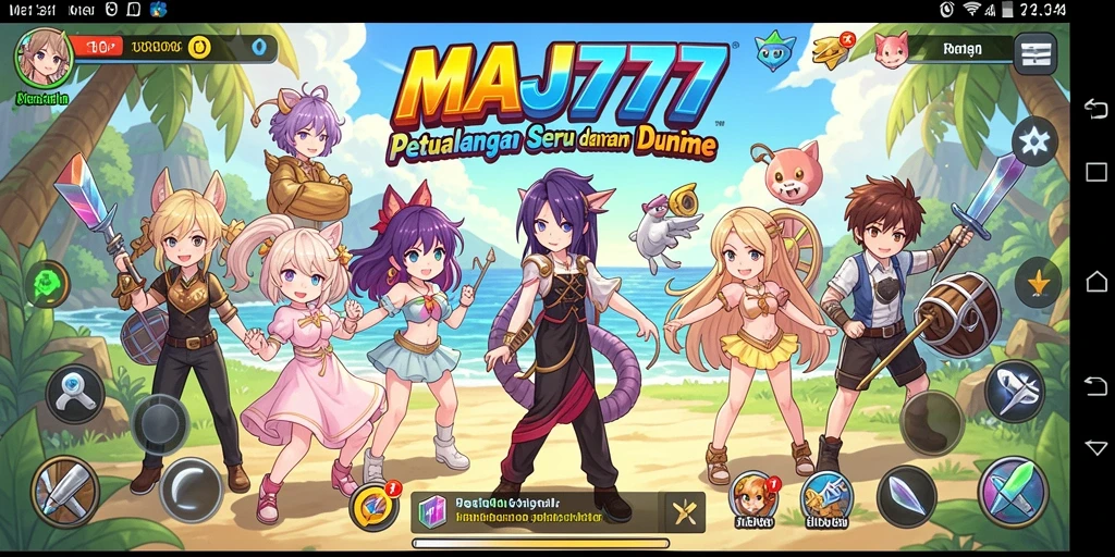Screenshot gameplay MAJ777 menunjukkan aksi seru dalam dunia Anime.
