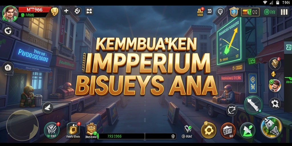 Screenshot utama MT966 menunjukkan gameplay menarik dari simulasi bisnis Tycoon.