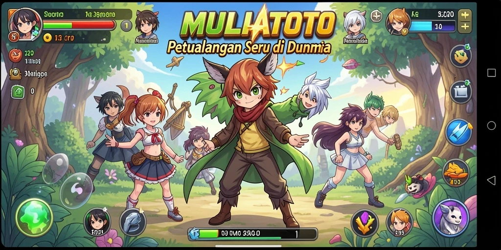 Tampilan gameplay yang menakjubkan dari MULIATOTO di dunia Anime.