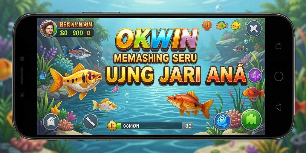 Tangkapan ikan yang mengesankan dalam permainan memancing OKWIN.