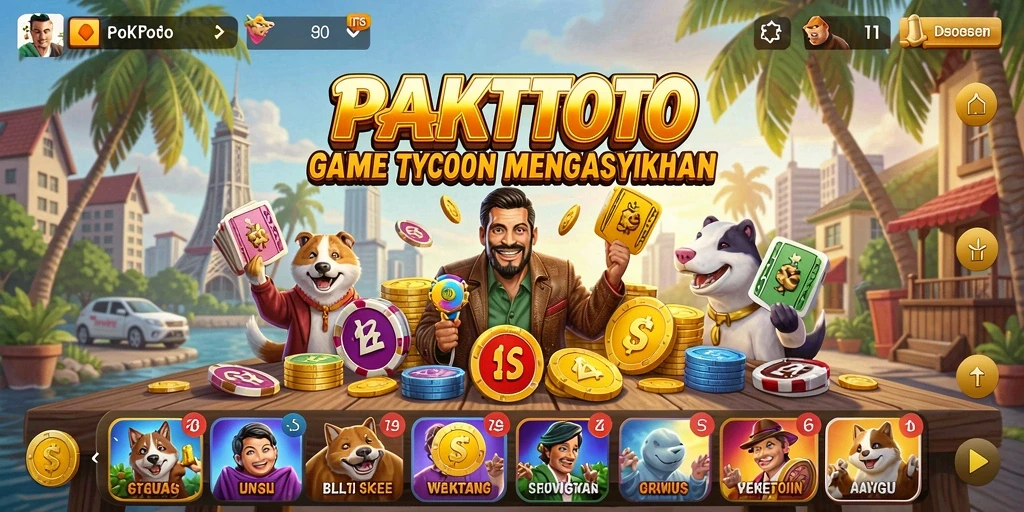 Tangkapan layar menunjukkan gameplay seru dalam PAKTOTO.