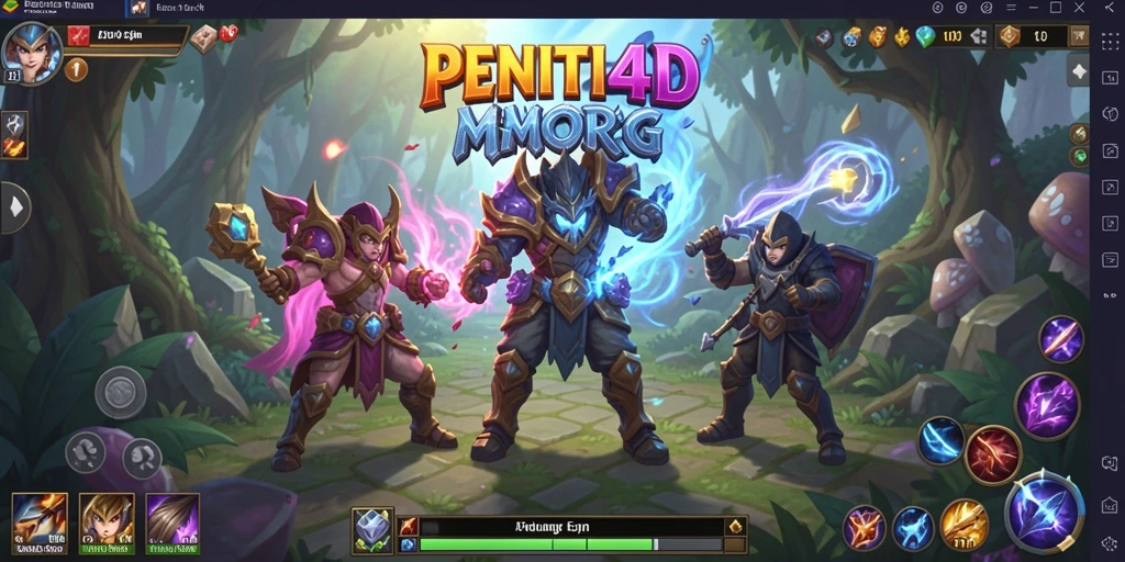 Tampilan gameplay PENITI4D yang menakjubkan dalam dunia MMORPG.