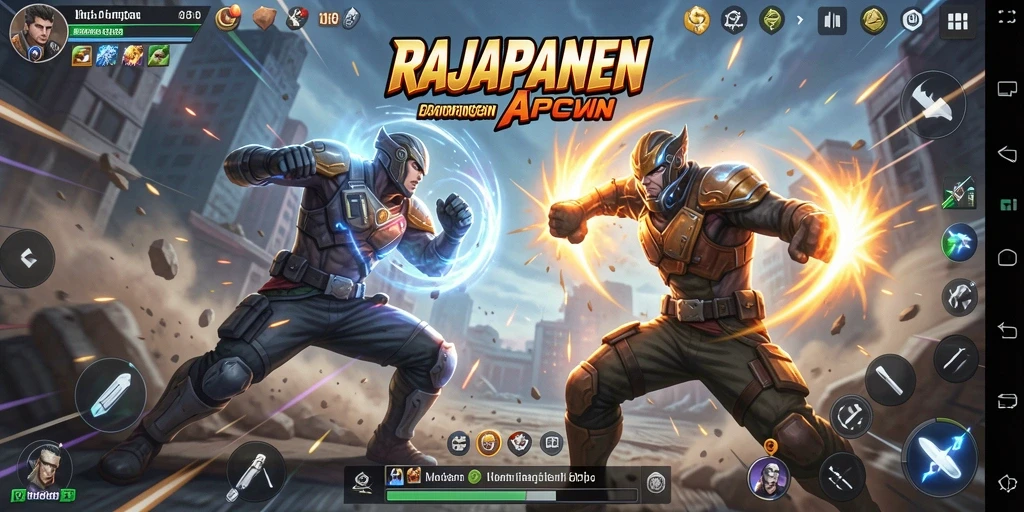 Tampilan seru dari RAJAPANEN saat pertarungan.