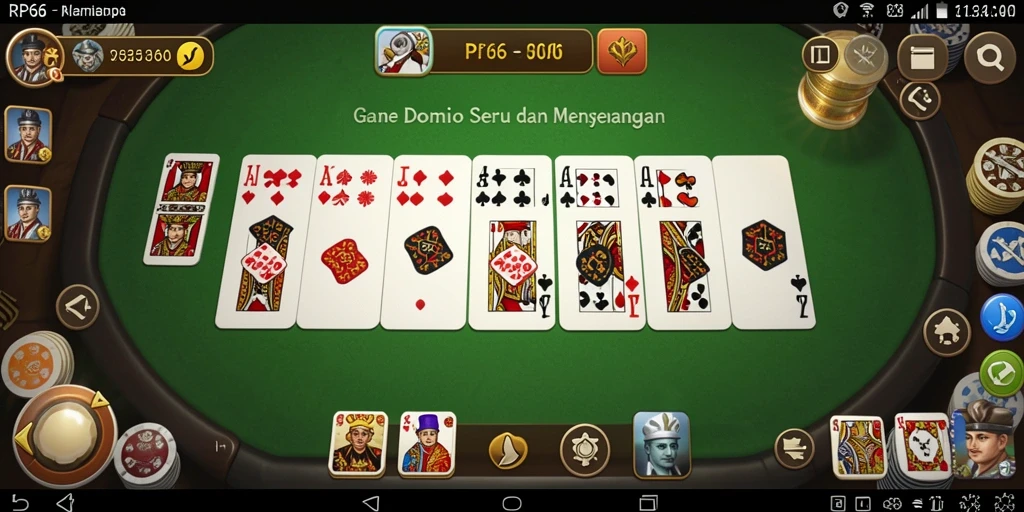Tampilan menangkap momen seru saat bermain Domino di RP66.