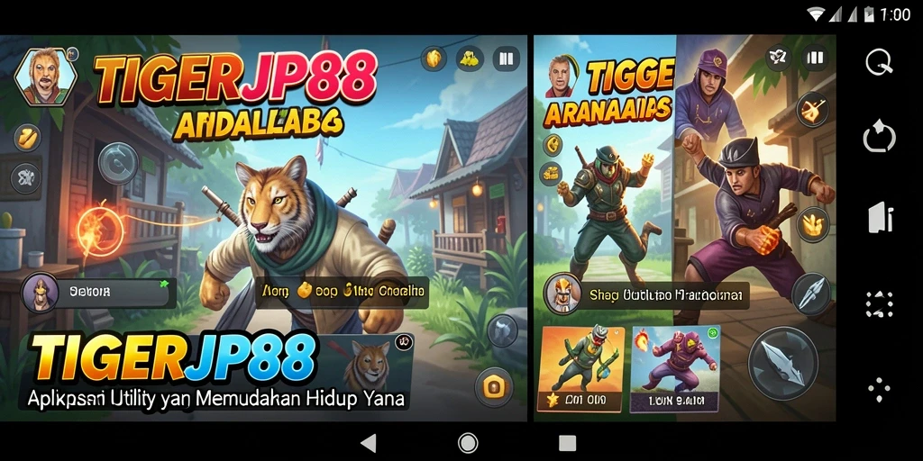 Screenshot TIGERJP88 menampilkan antarmuka yang sederhana dan intuitif.