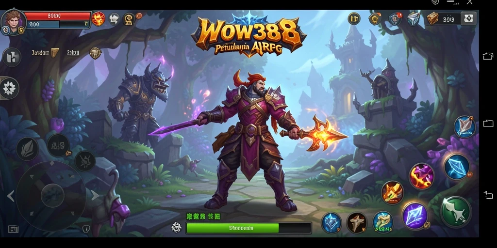 Tampilan menarik dari gameplay petualangan ARPG di WOW388.