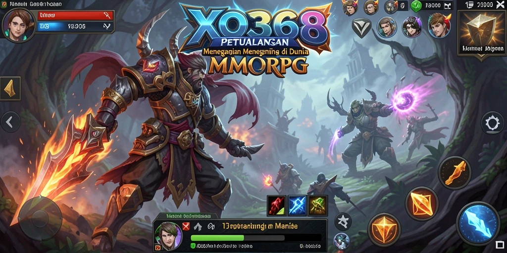 Gameplay seru XO368 saat menjelajahi dunia fantasi yang luas.